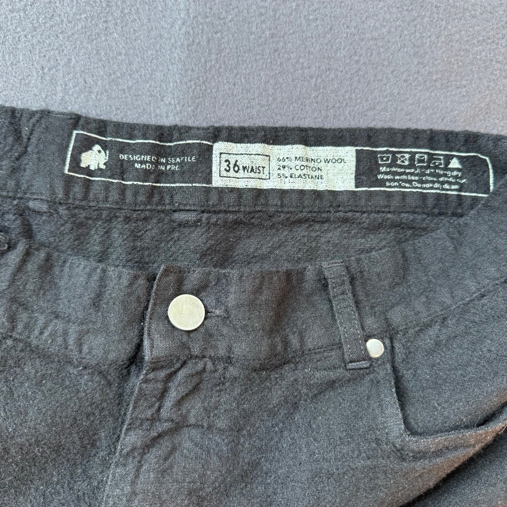 Woolly Clothing Co Longhaul Merino
Wool Shorts Mens 36 Black - Picture 4 of 8
